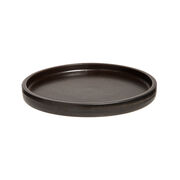 Black ceramic side plate